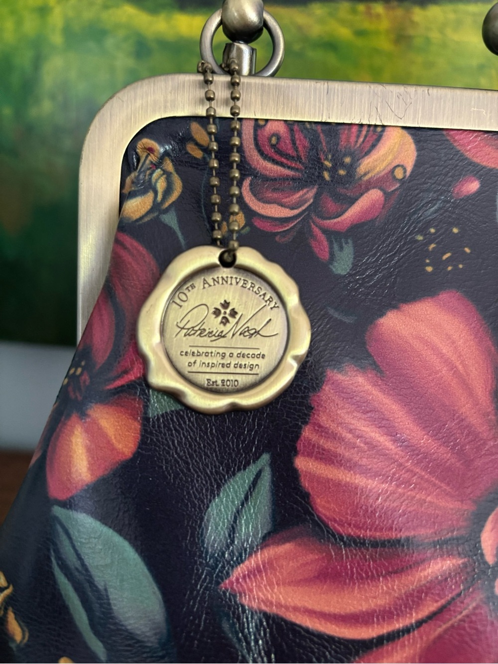 Patricia Nash 10th Anniversary Novella Frame Bag - Tropical Escape 🌸 Rare! - Picture 4 of 14